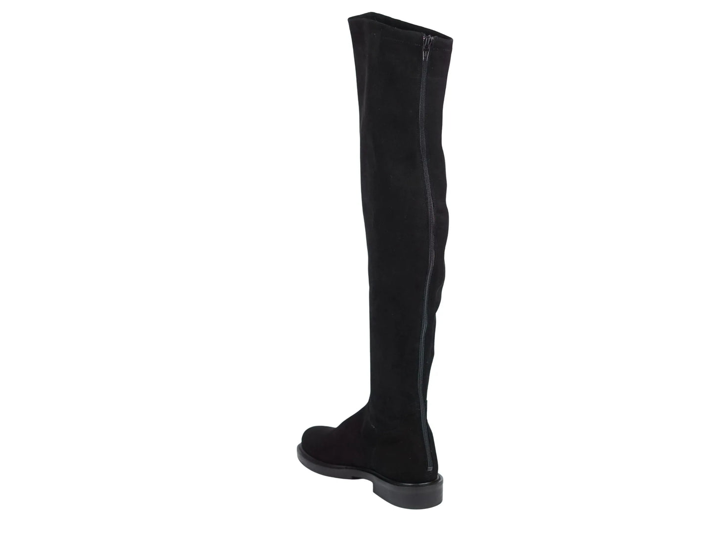 Stivale lonigro camoscio elasticizzato nero gambale alto