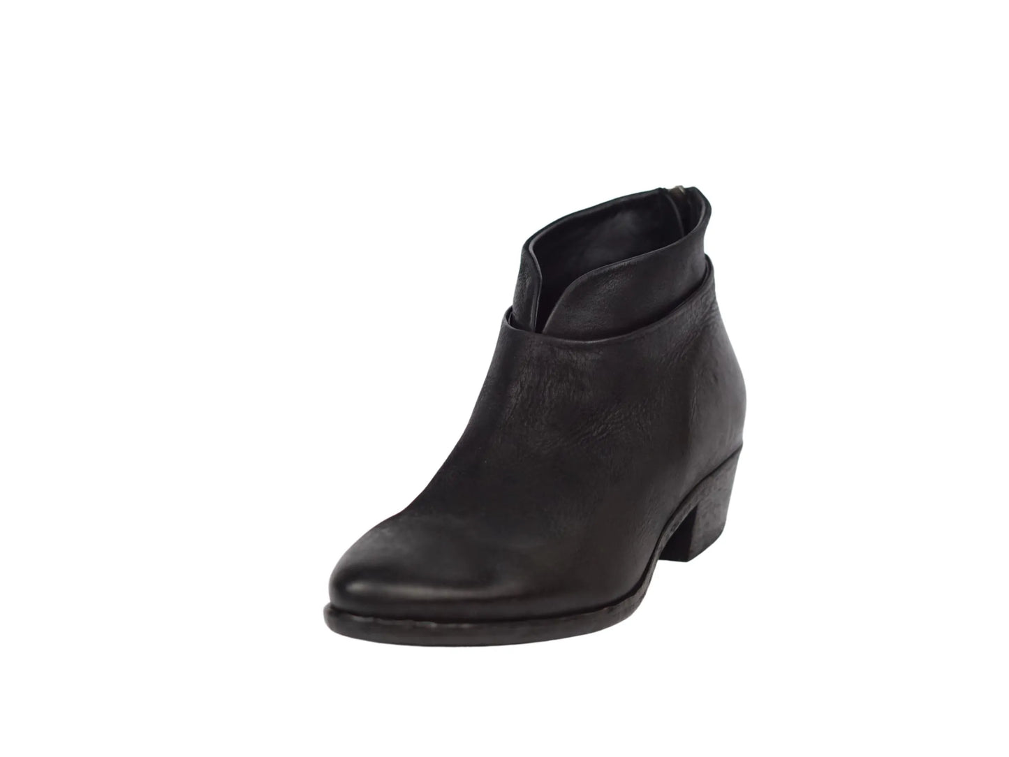 Stivaletto lonigro pelle invecchiata nera