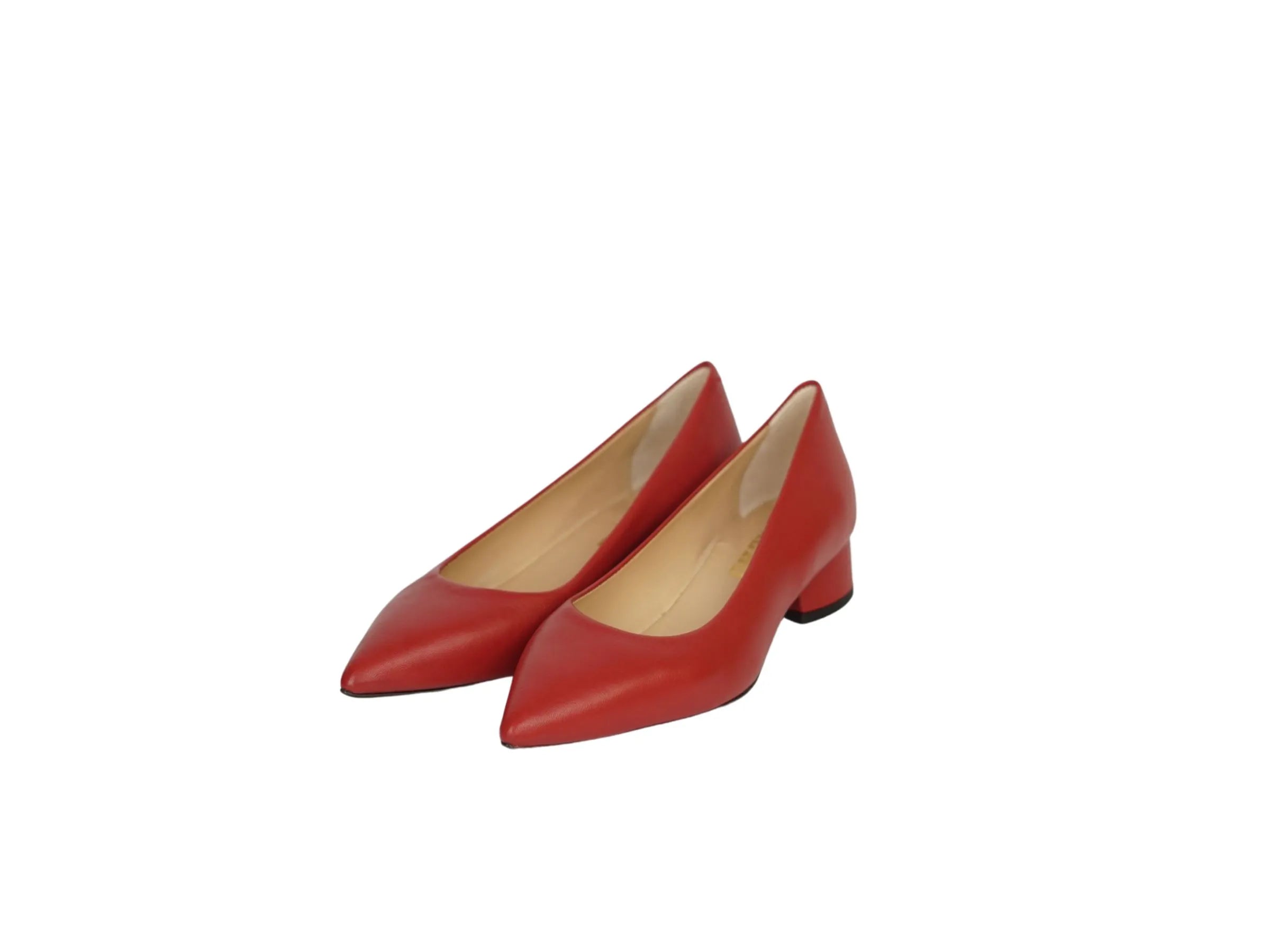 Decollete' lonigro tacco cm pelle rosso scuro - Main Image