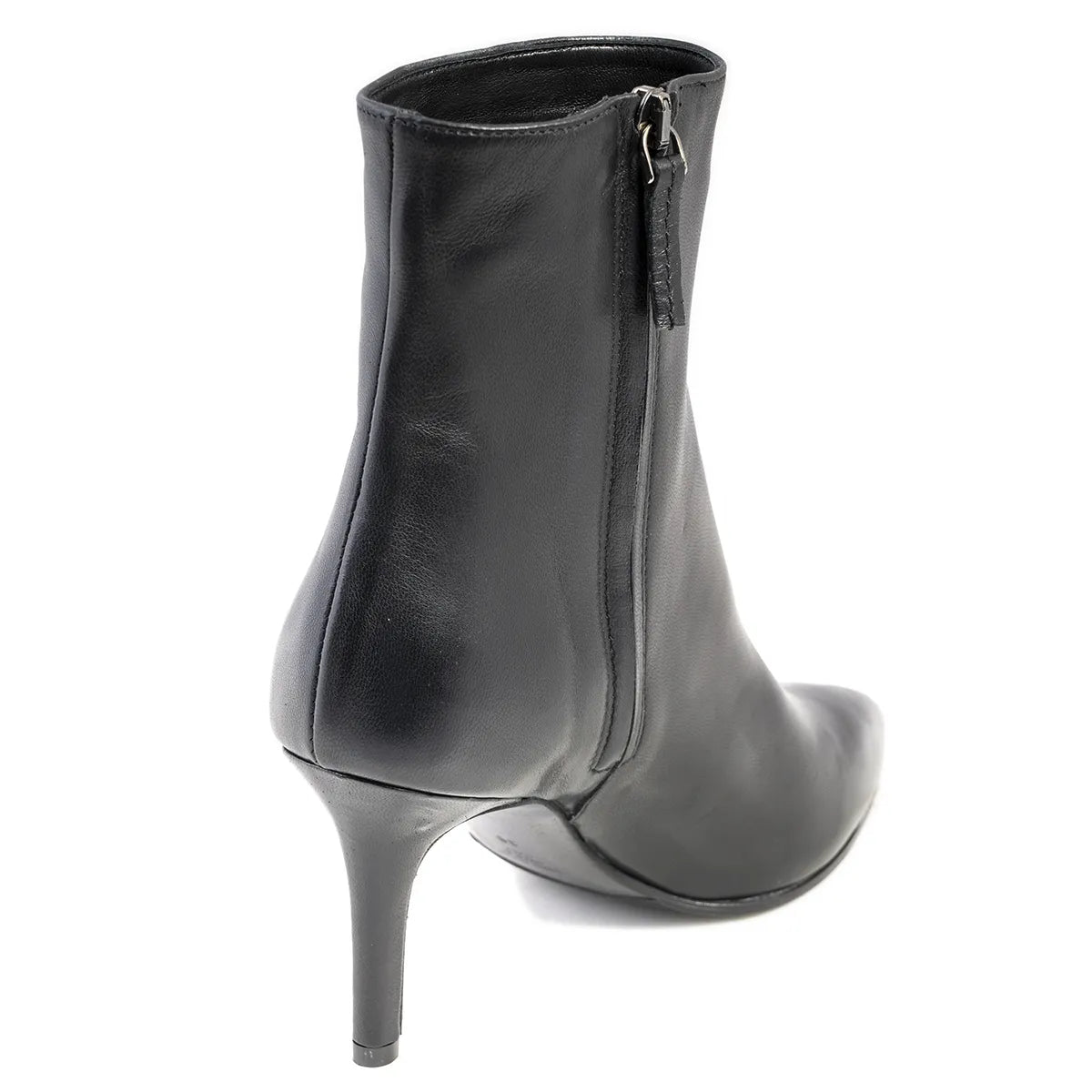 Stivaletto Lonigro pelle nera zip interna 2830S