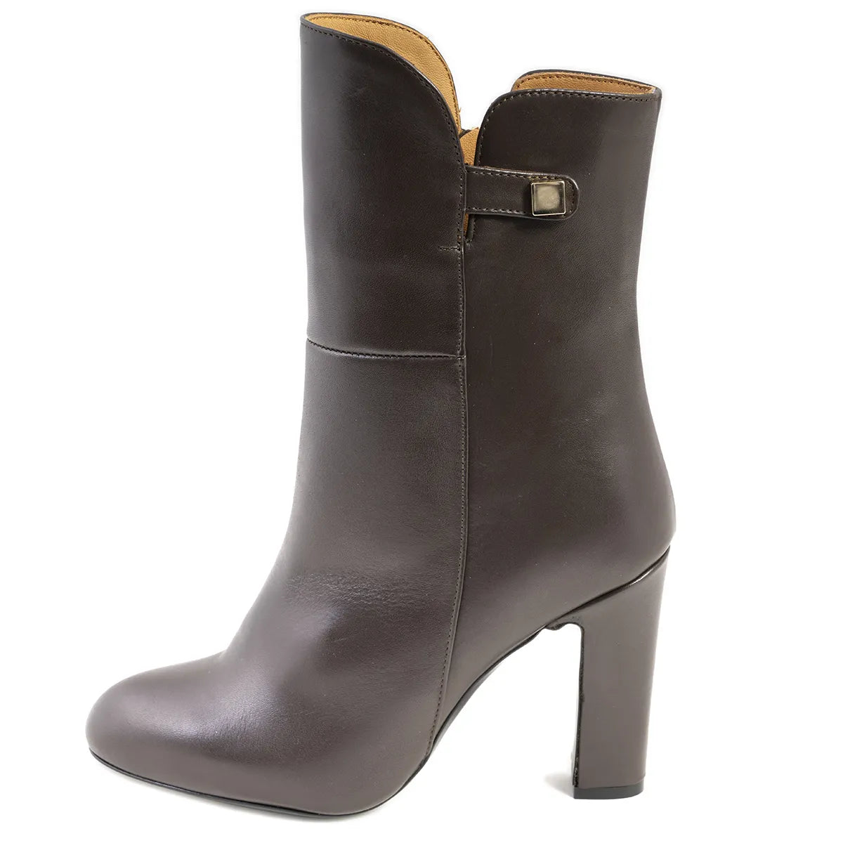 Stivaletto Lonigro Calzature pelle testa moro con tacco 100mm