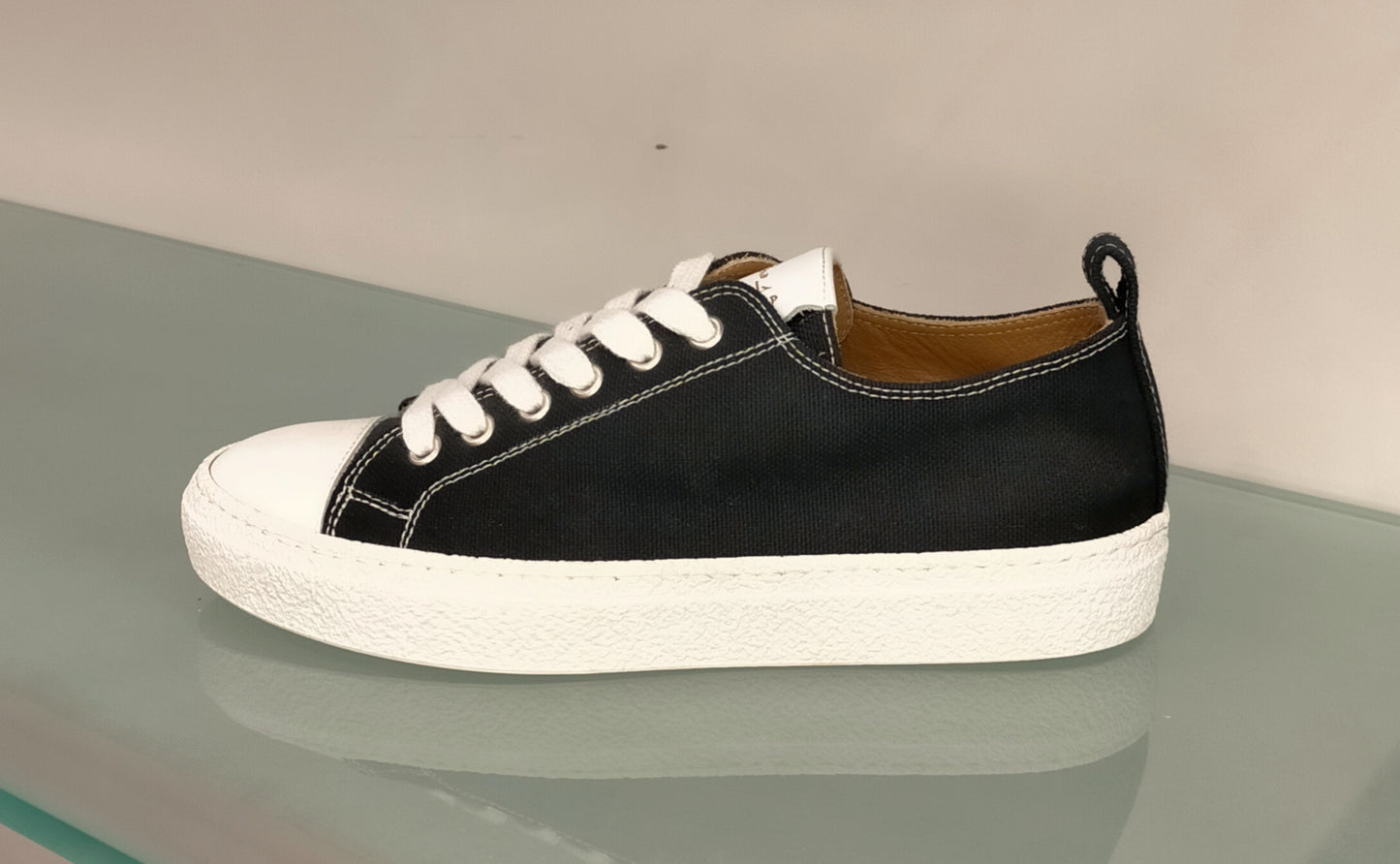 Sneakers VIA ROMA 15 in tessuto nero