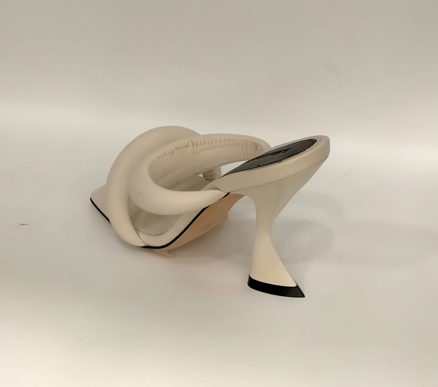 Sandali LONIGRO in pelle imbottita bianca