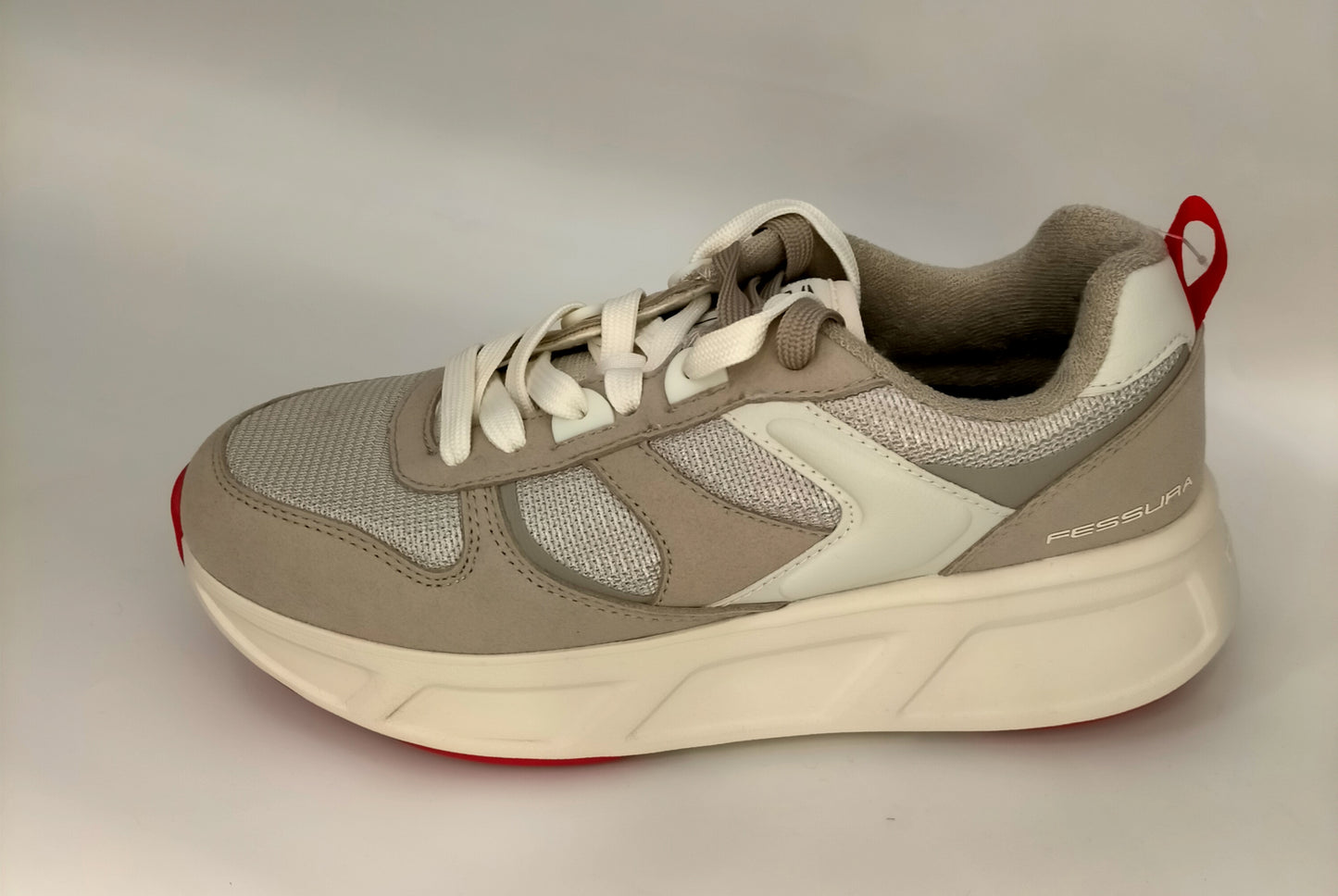 Sneakers FESSURA SHOES RUN in tessuto/camoscio beige