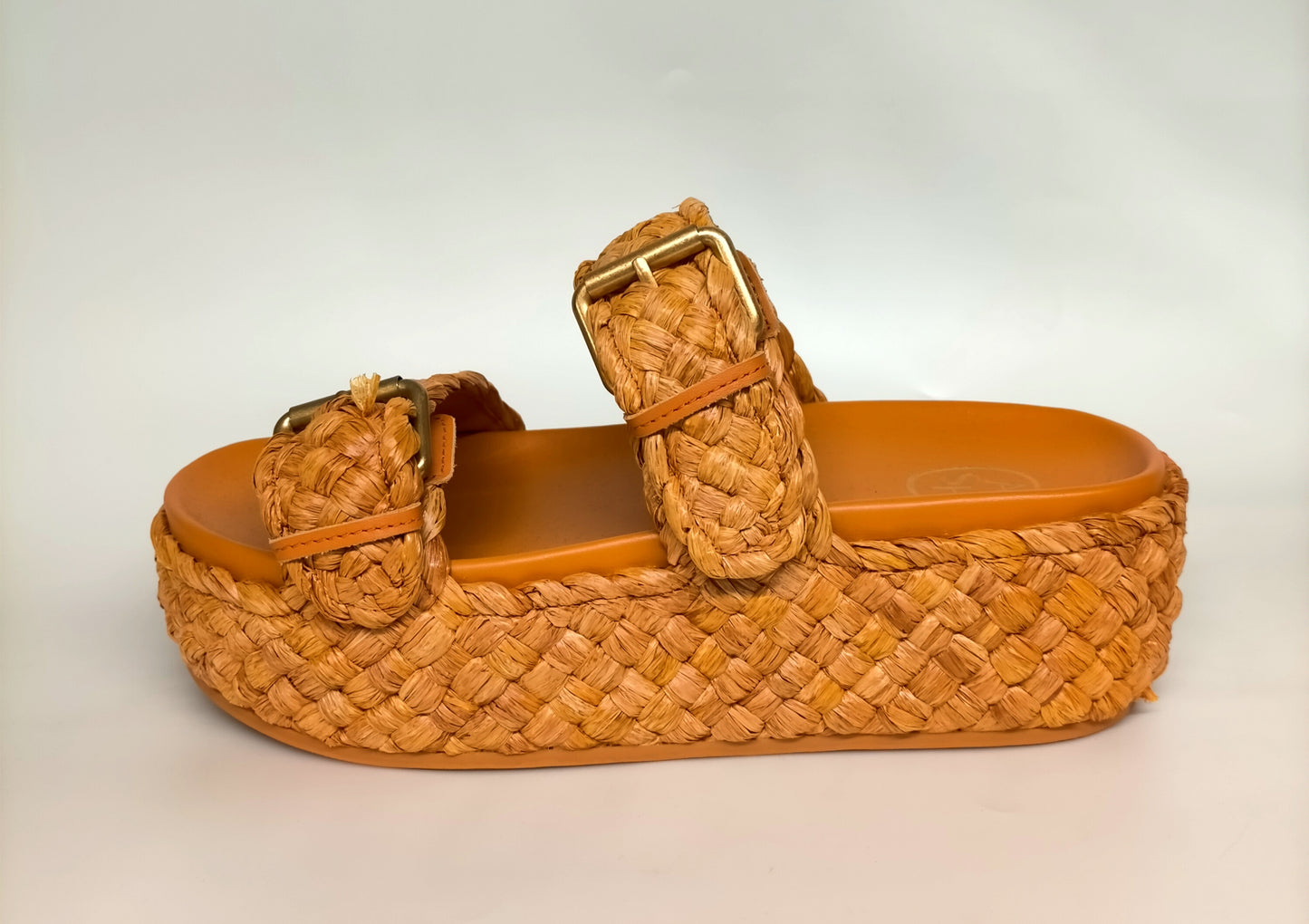 Sandali ASH ZIGGY in rafia arancio
