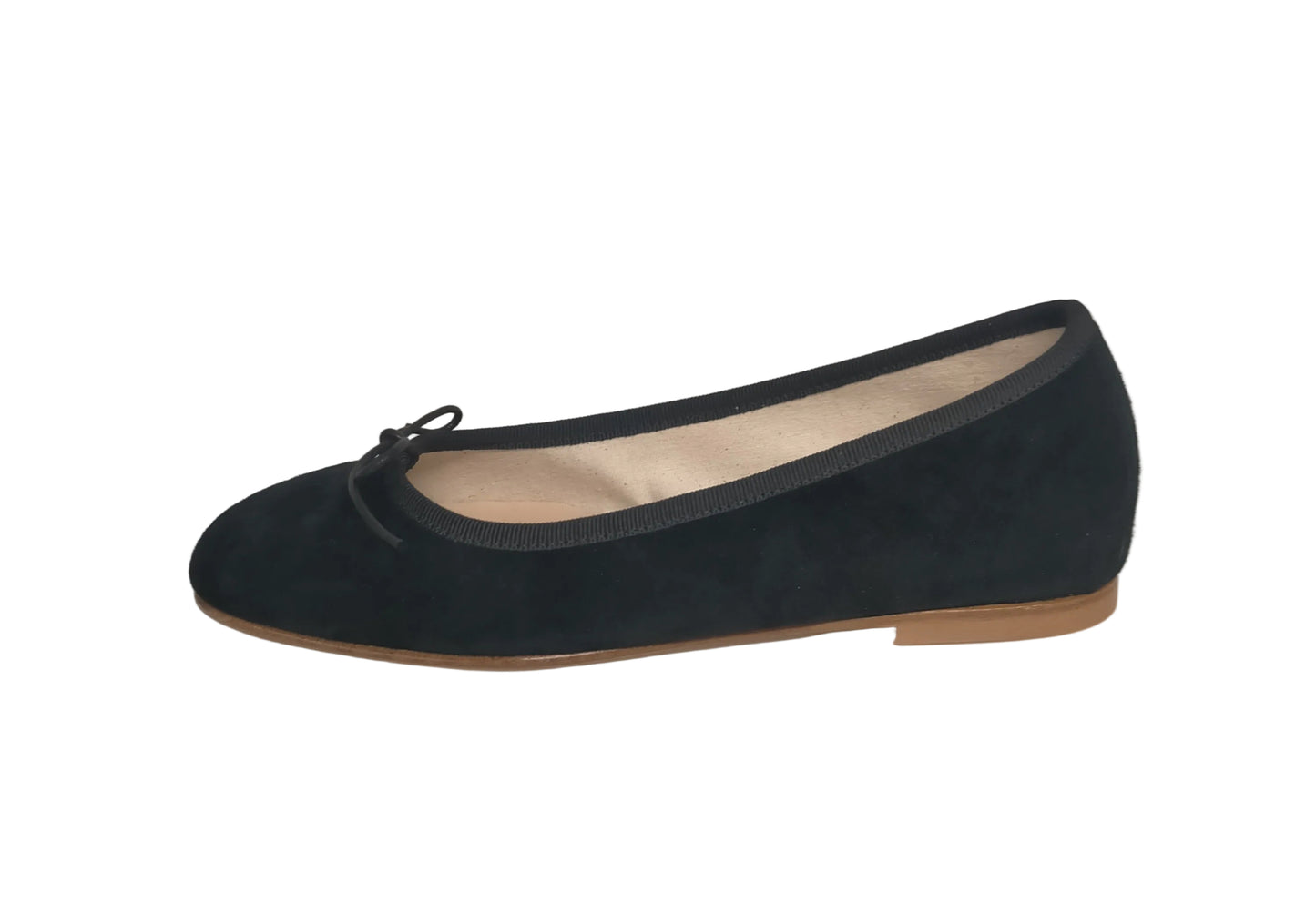 Ballerine LONIGRO con zeppa interna in camoscio nero