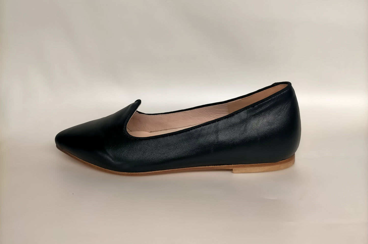 Ballerine slip on LONIGRO in pelle nera