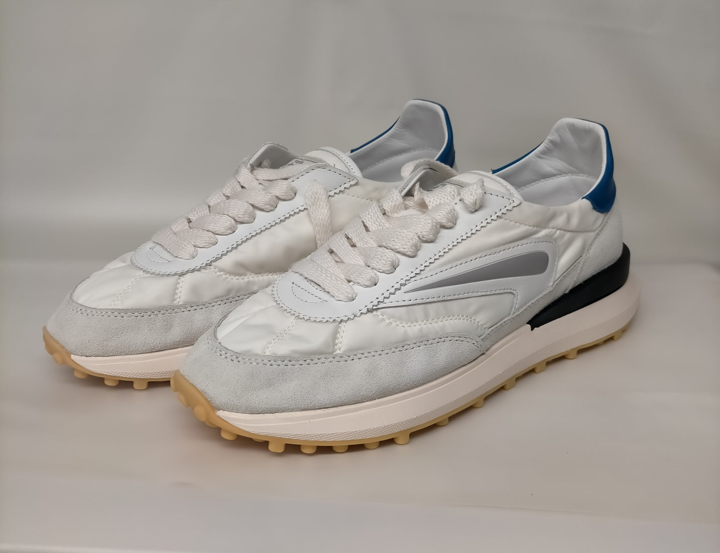 Sneakers uomo D.A.T.E. ATHLETA NYLON WHITE BLUETTE - COLLEZIONE EST. 2025