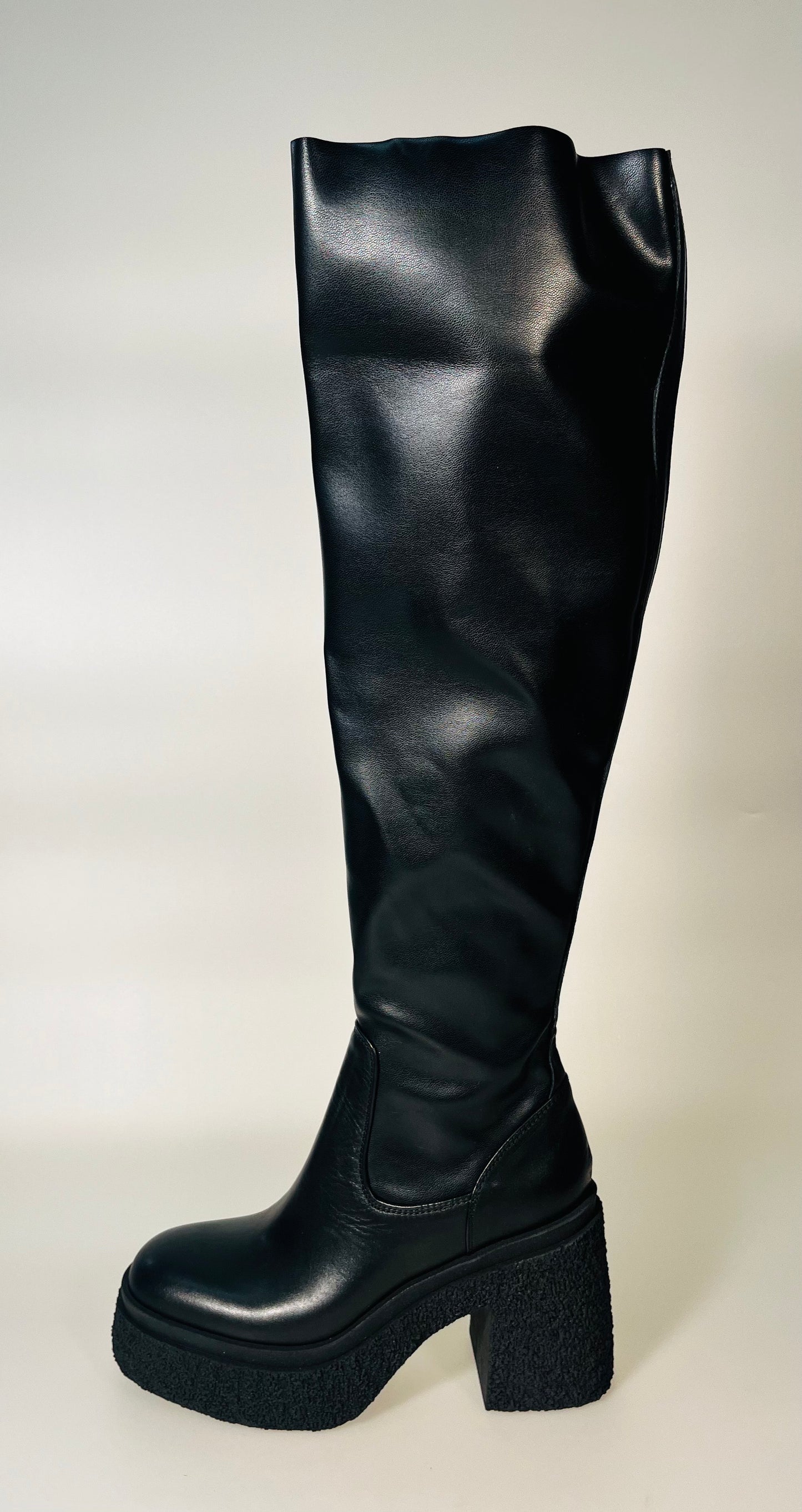 Stivali LONIGRO art. 8947 in ecopelle elasticizzata nera