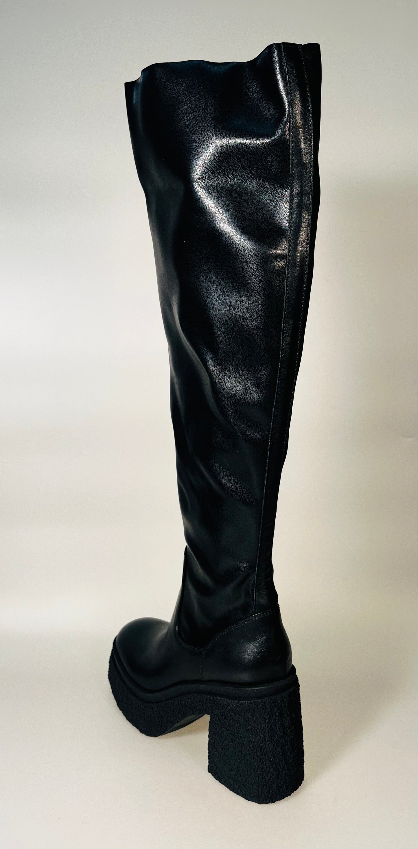 Stivali LONIGRO art. 8947 in ecopelle elasticizzata nera