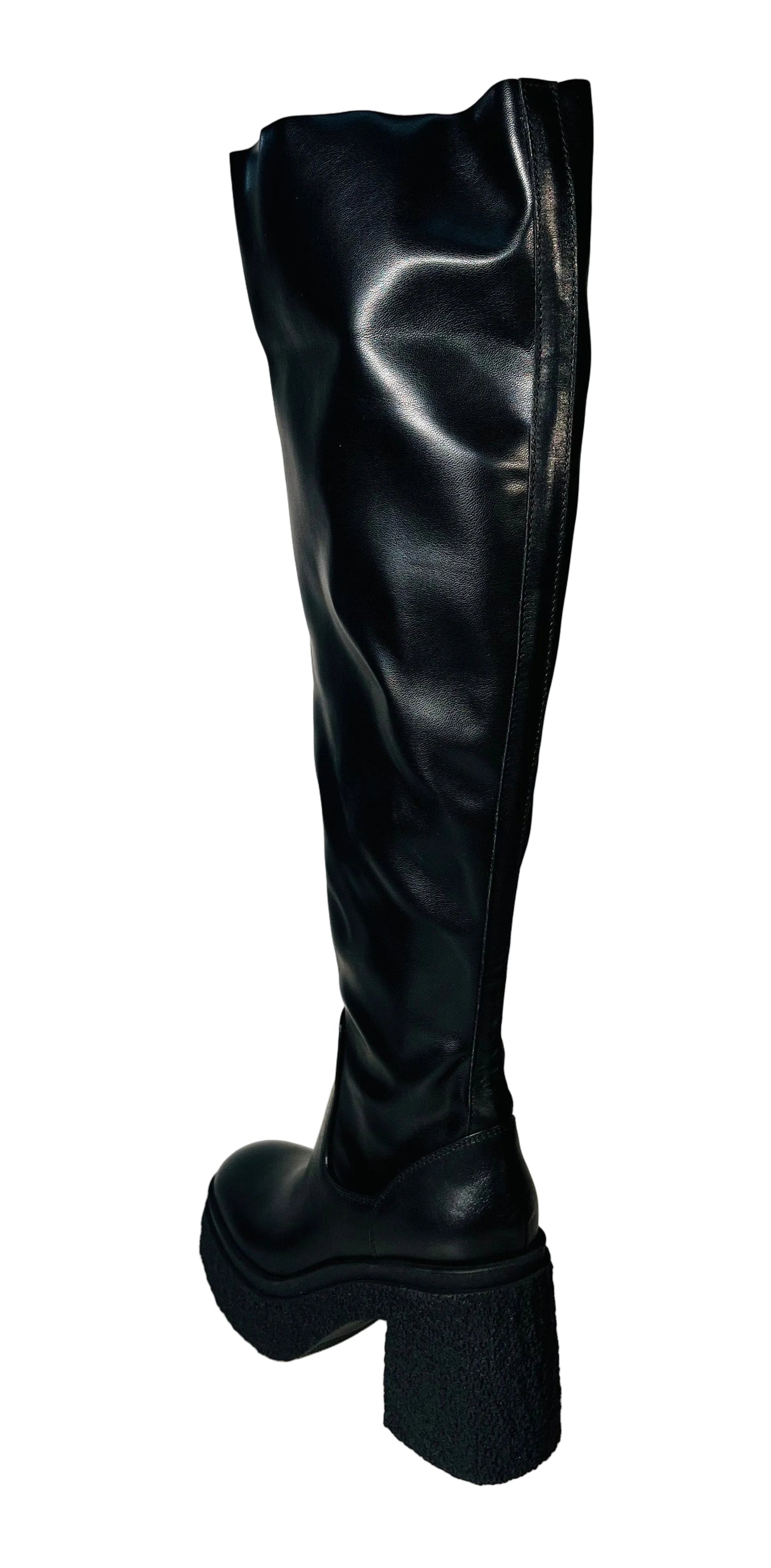 Stivali LONIGRO art. 8947 in ecopelle elasticizzata nera