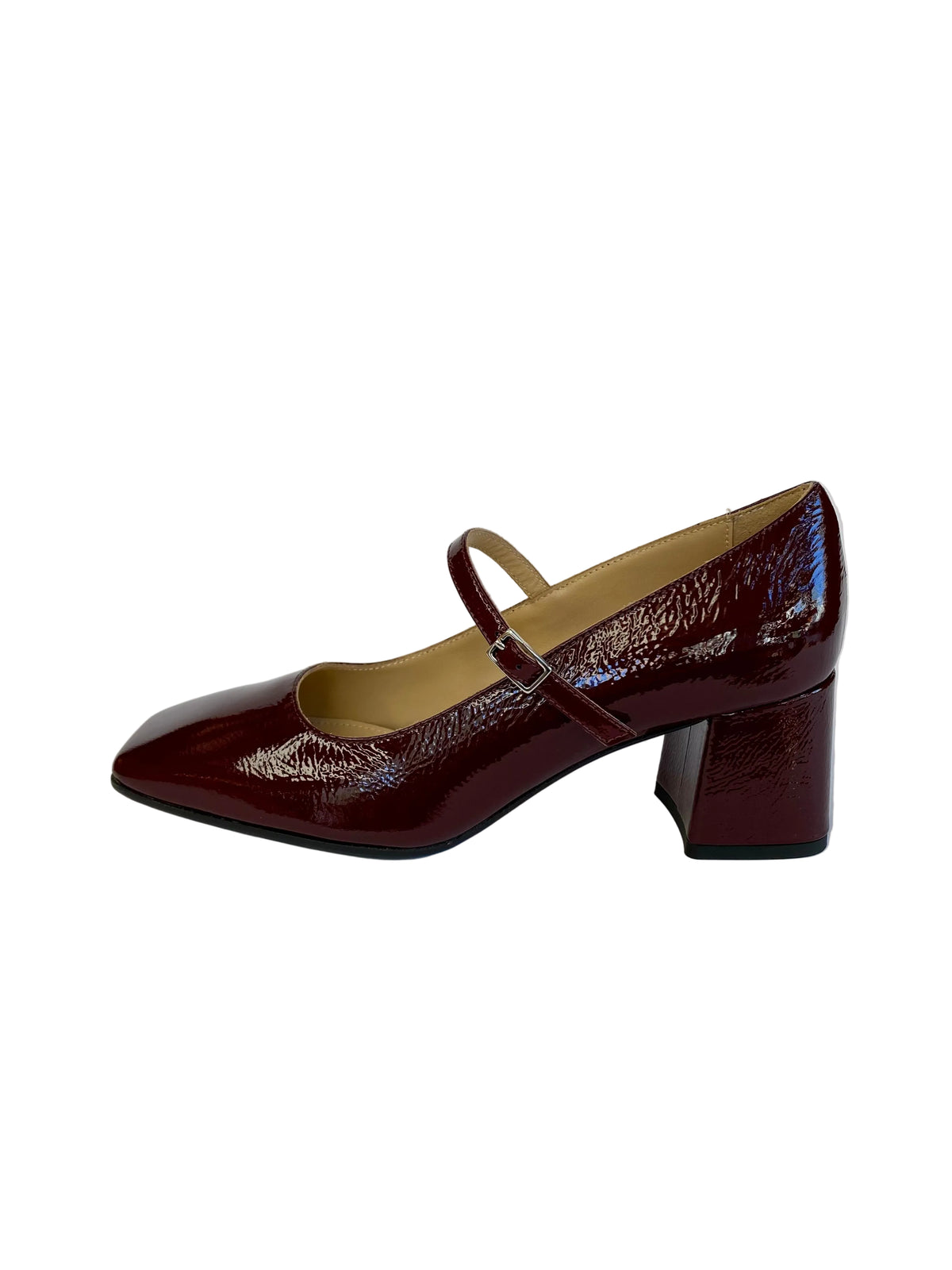 Dècolletè Mary Jane Lonigro in vernice bordeaux 2585