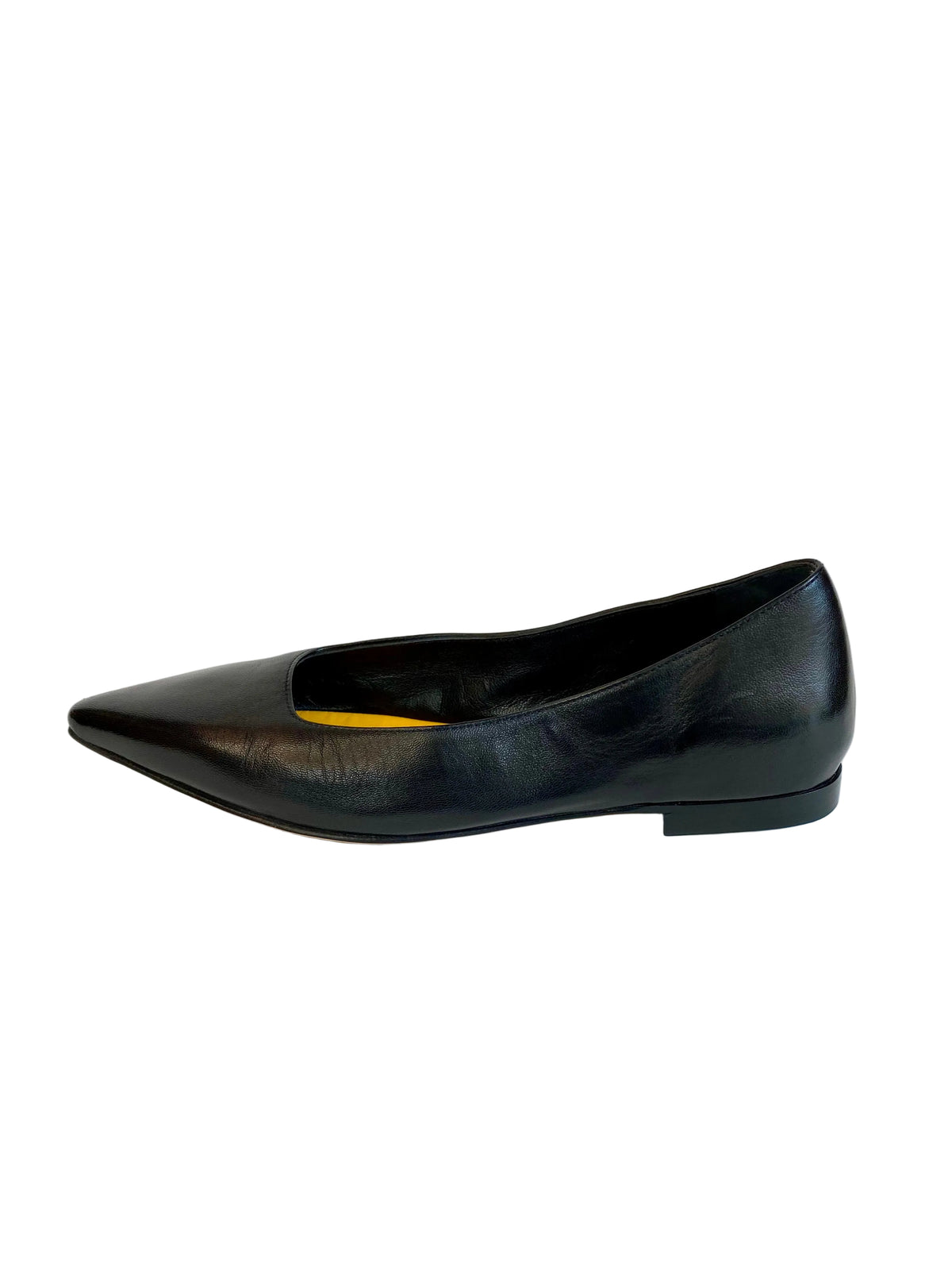 Ballerina a punta Lonigro nappa nera U312
