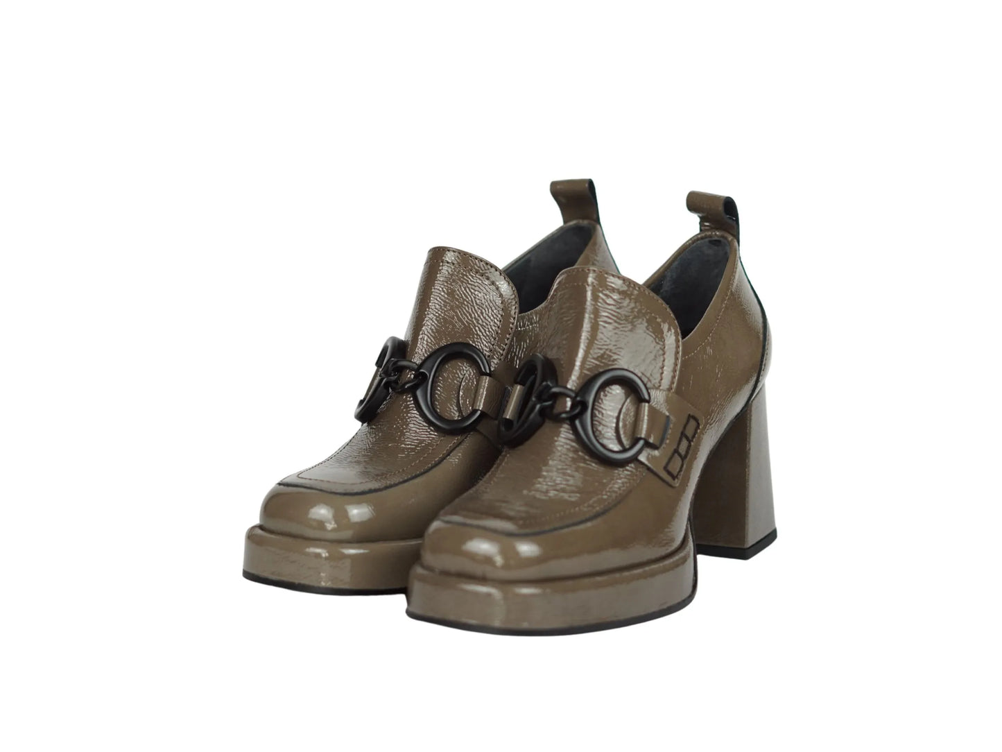 Mocassino janet&janet vernice fango