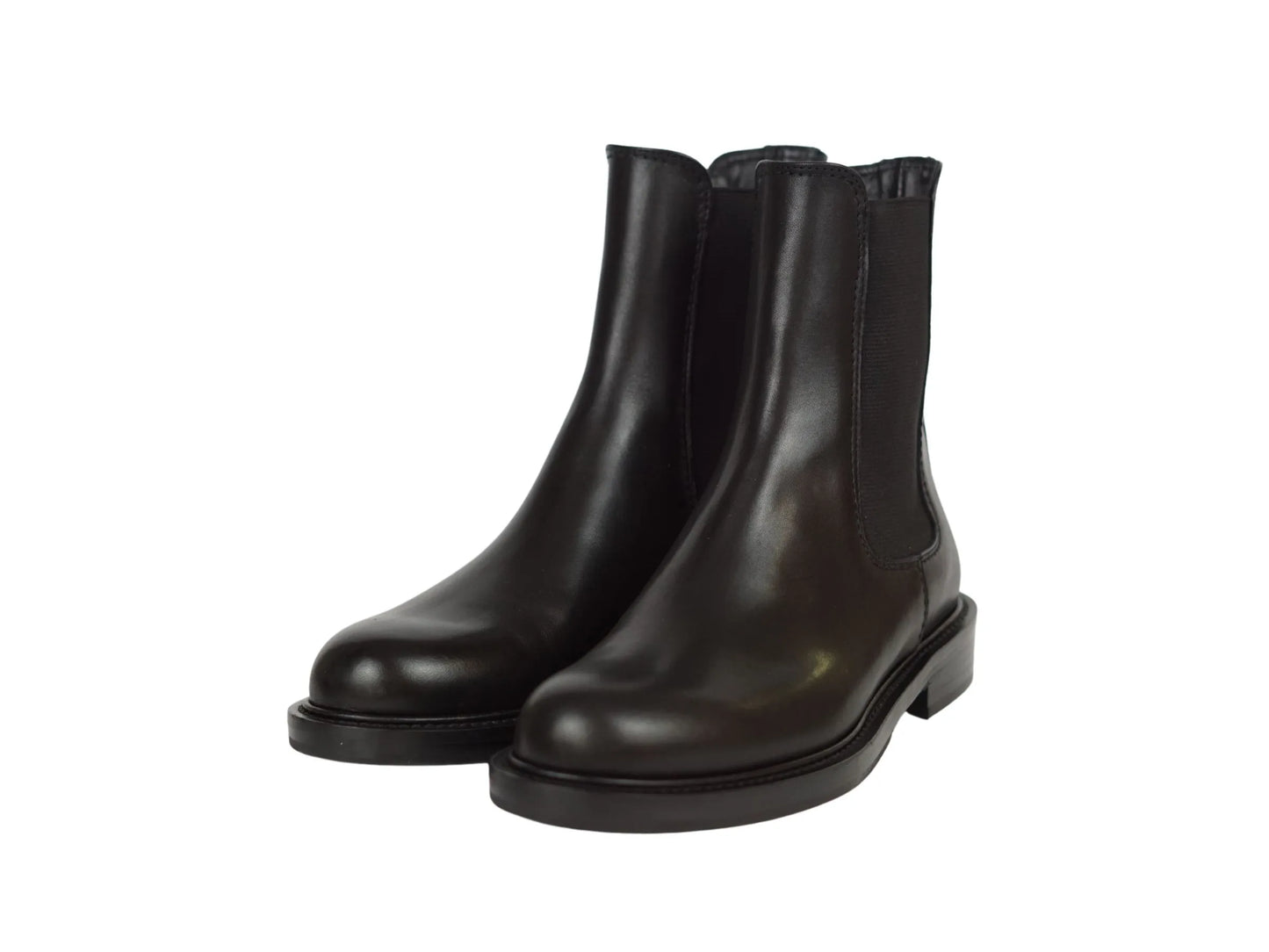 Stivaletto Lonigro Calzature pelle nera fondo cuoio