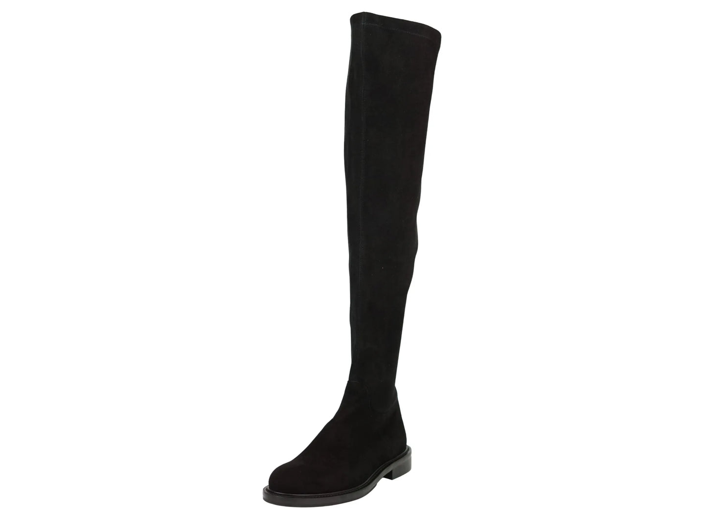 Stivale lonigro camoscio elasticizzato nero gambale alto