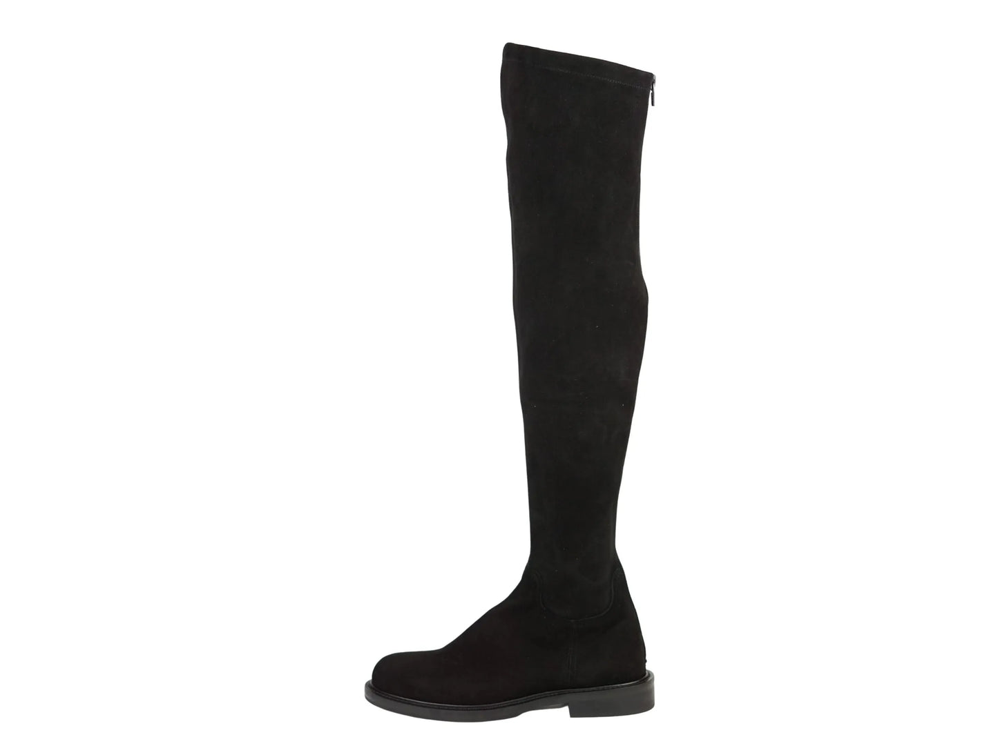 Stivale lonigro camoscio elasticizzato nero gambale alto