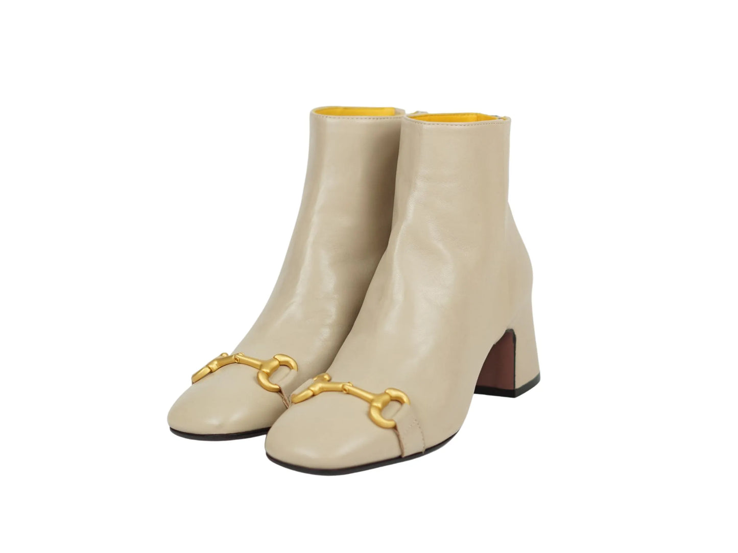 Stivaletto lonigro nappa panna morsetto