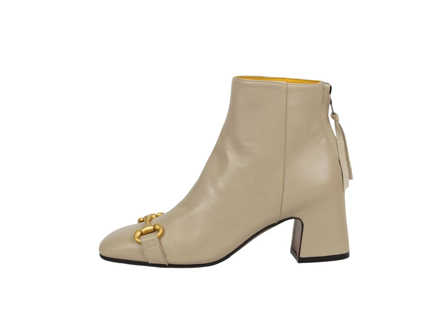 Stivaletto lonigro nappa panna morsetto