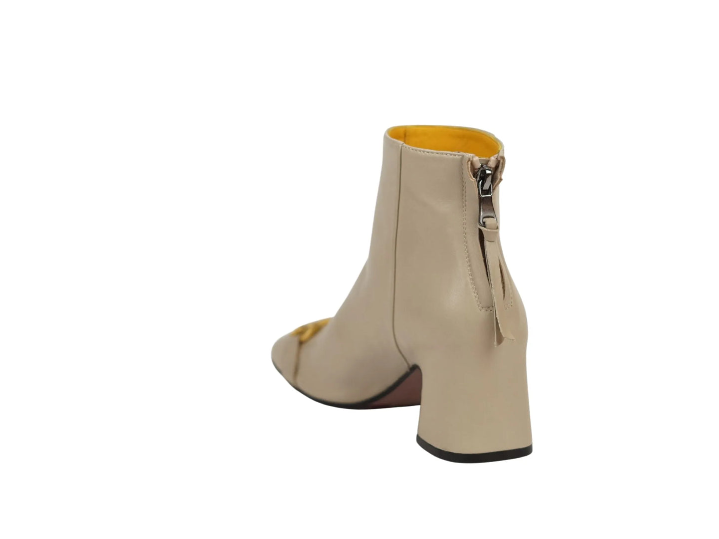 Stivaletto lonigro nappa panna morsetto