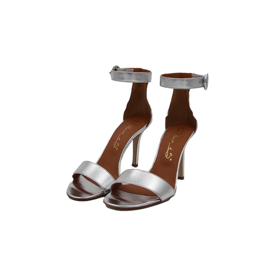 Sandali Via Roma 15 in pelle argento