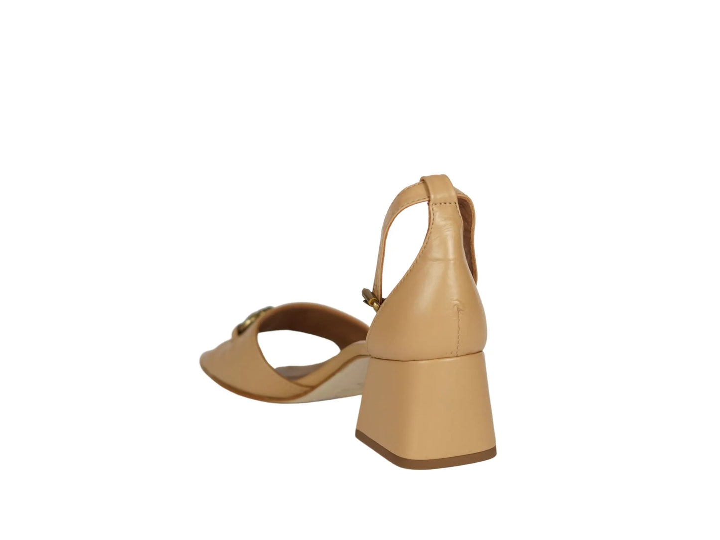 Sandali Lonigro in pelle nude con morsetto