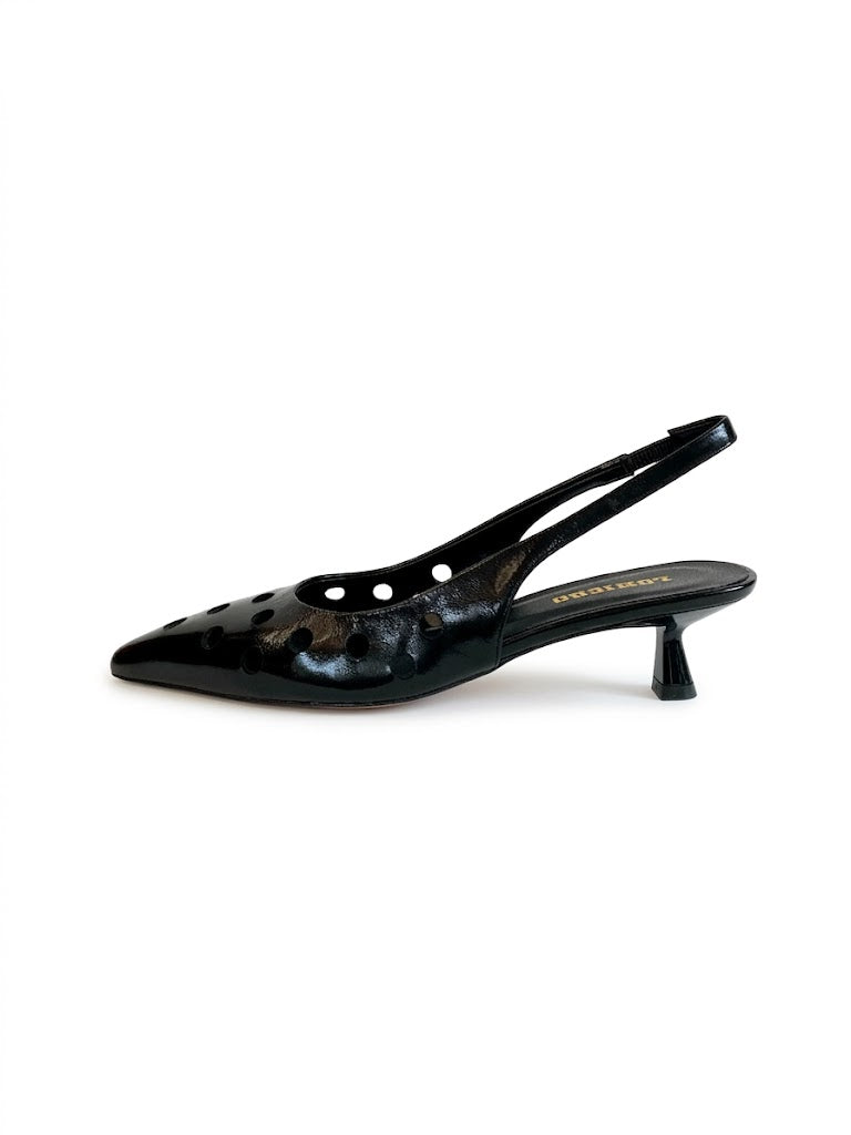 Slingback Lonigro naplak nero Q0573