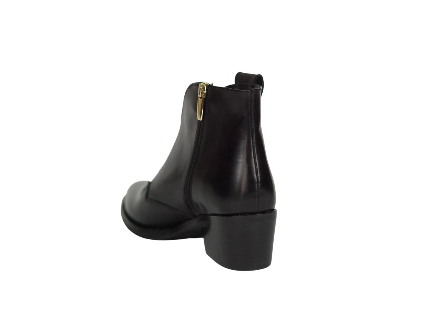 Stivaletto tex Lonigro pelle nera con zip