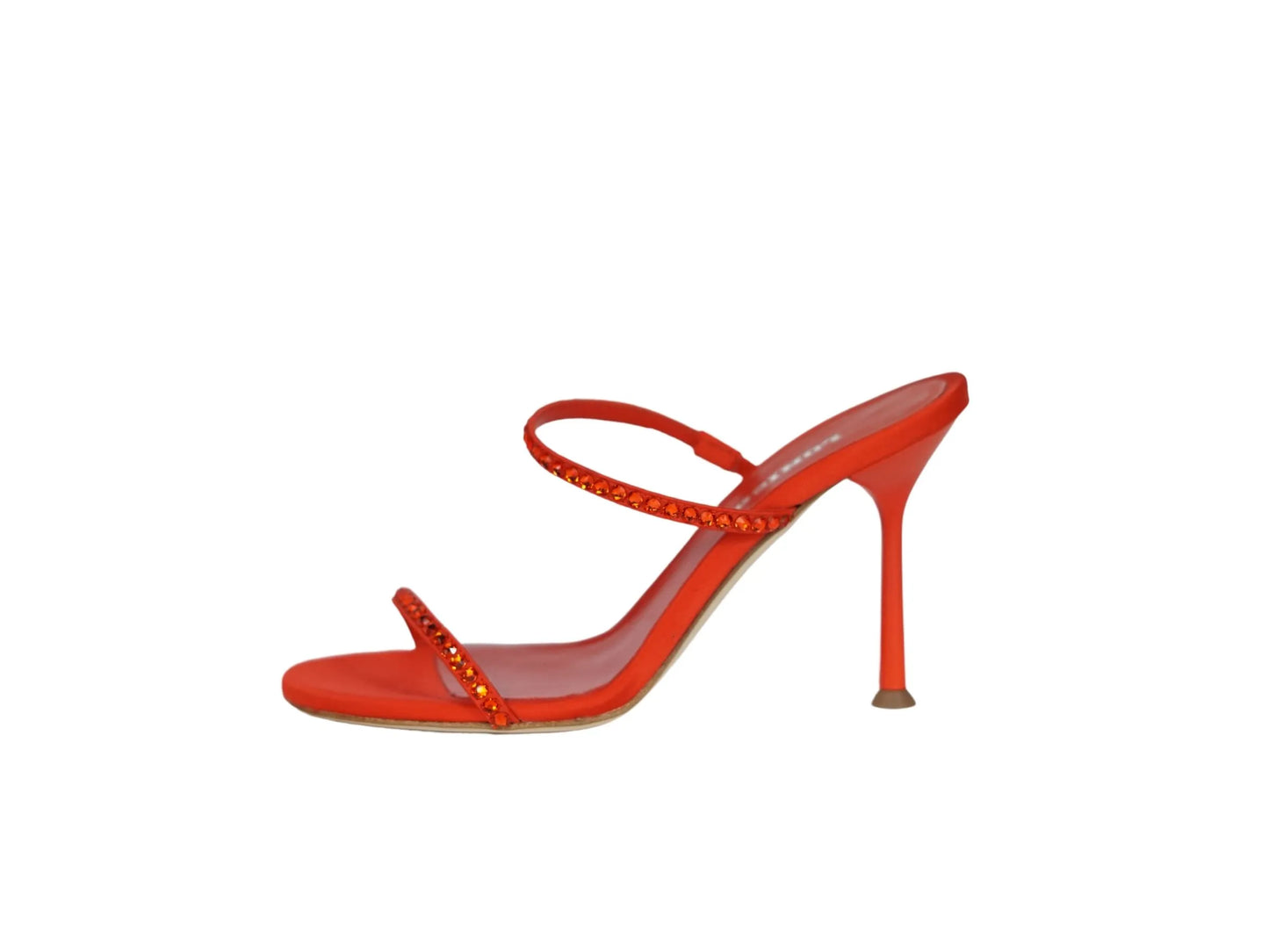Sandali Lonigro gioiello in raso rosso