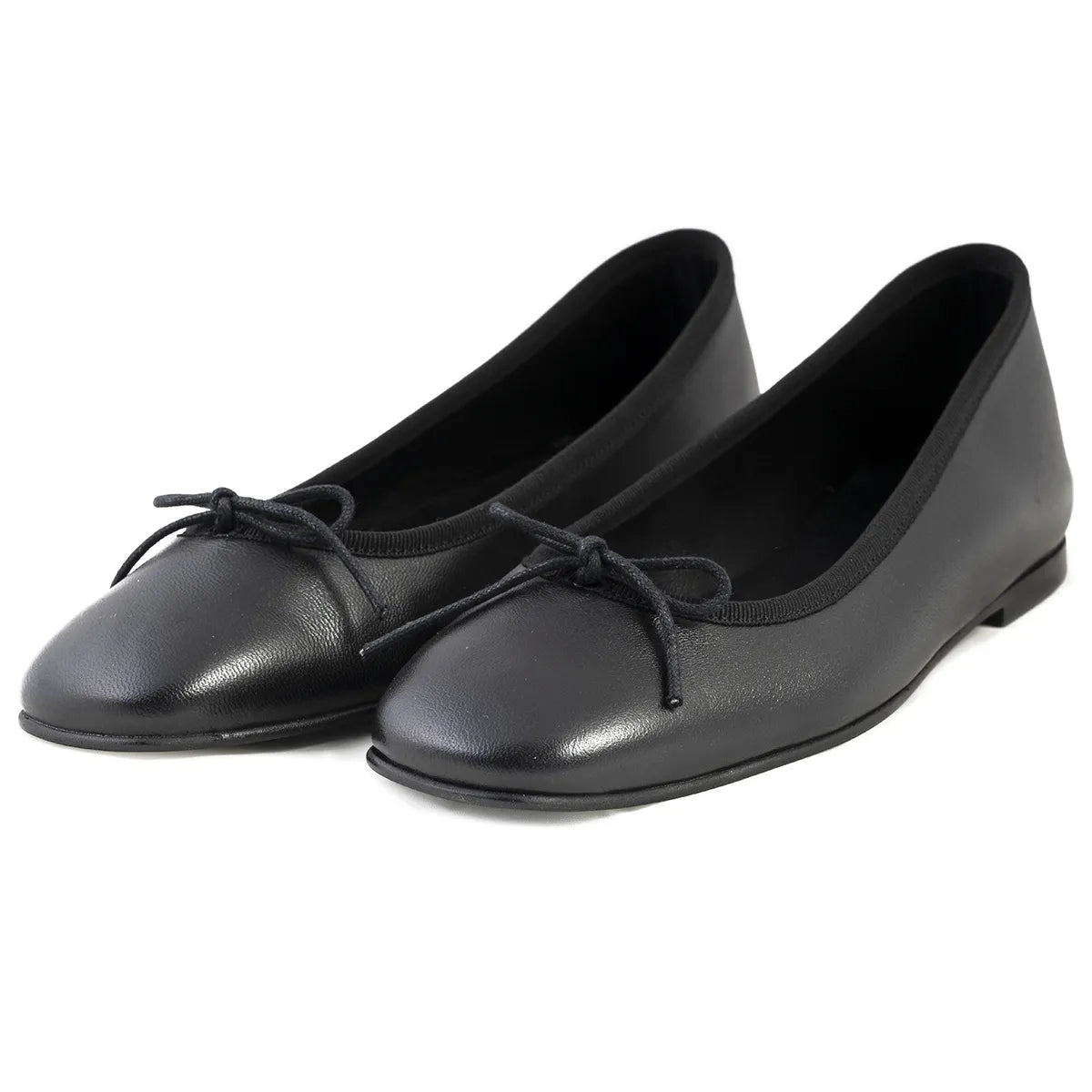 Ballerina Lonigro nappa nera zeppa 30mm
