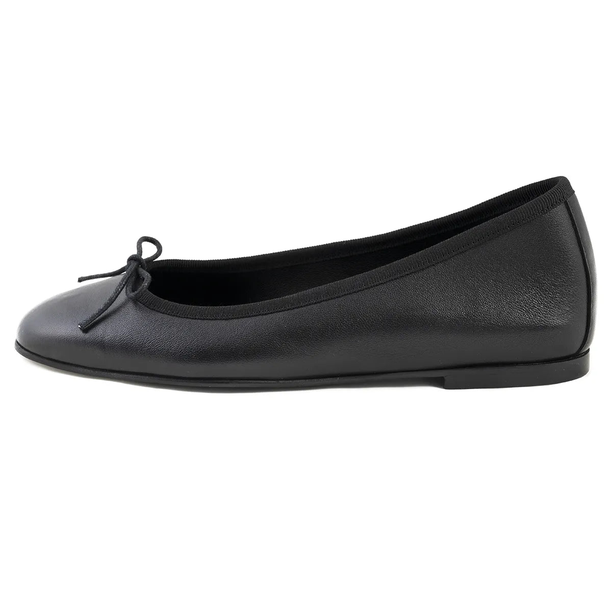 Ballerina Lonigro nappa nera zeppa 30mm