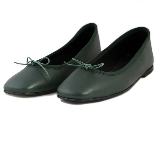 Ballerina Lonigro verde zeppa 30mm