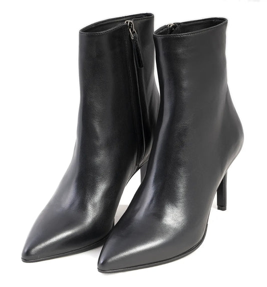 Stivaletto Lonigro pelle nera zip interna 2830S