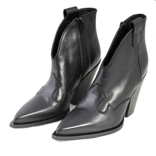 Tex Elena iachi tronchetto nero tacco 100