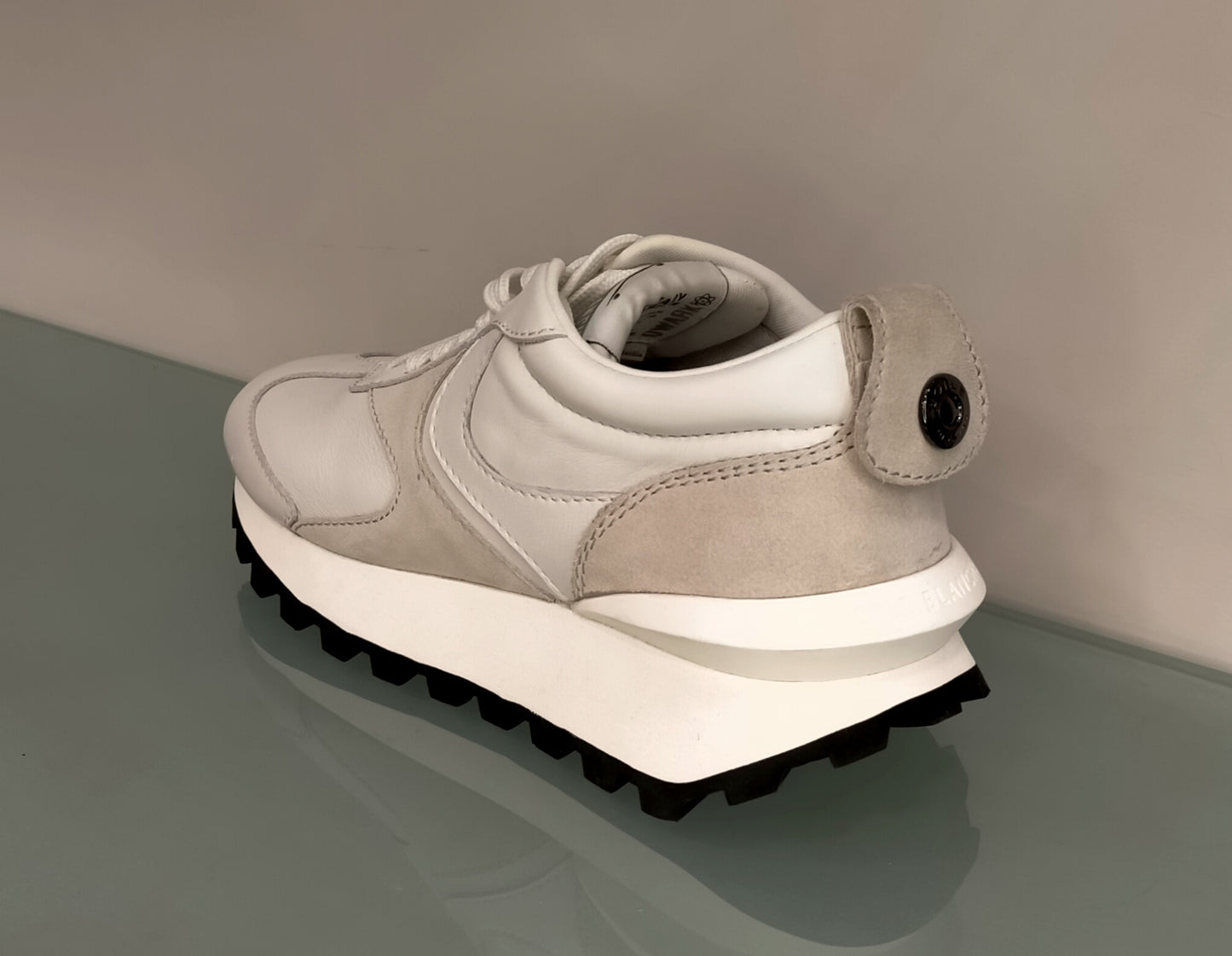 Sneakers VOILE BLANCHE in pelle bianca