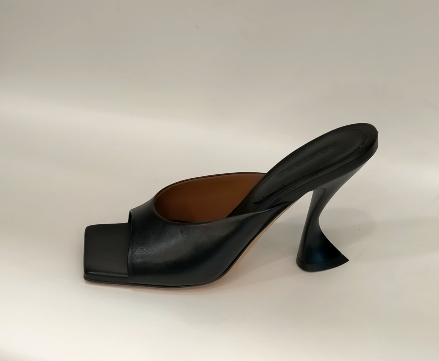 Sandali sabot LONIGRO in pelle nera