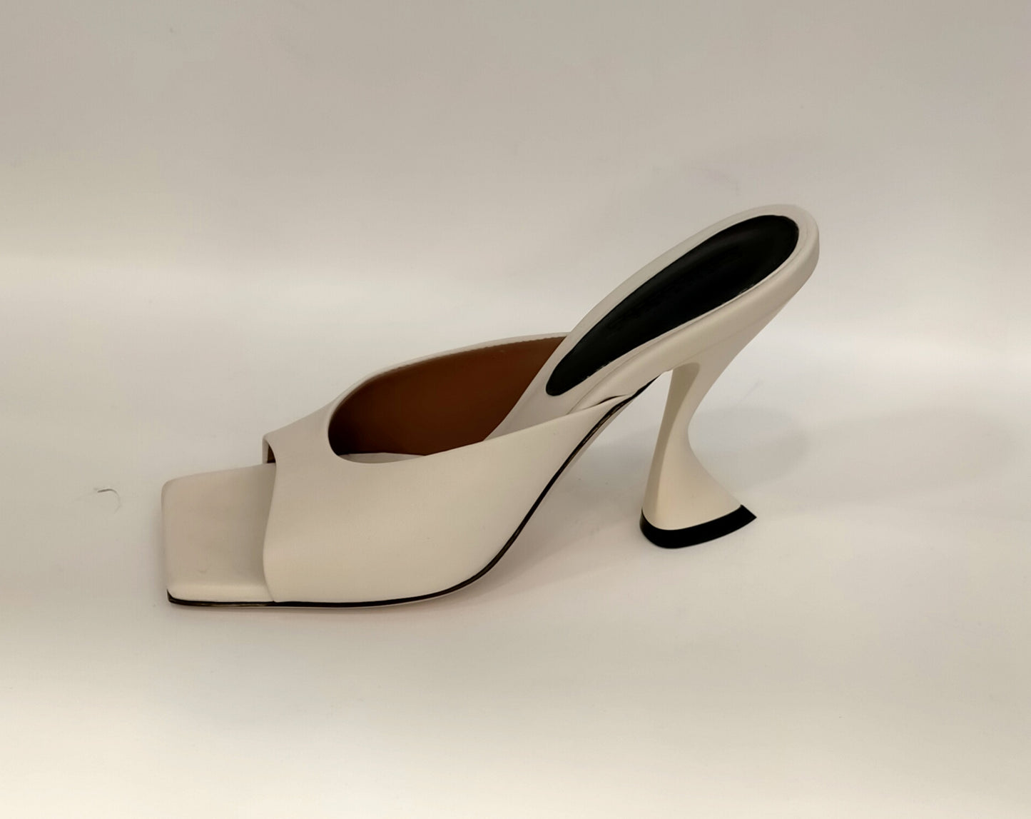 Sandali sabot LONIGRO in pelle bianca