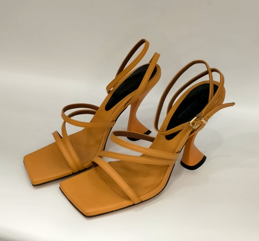 Sandali LONIGRO in pelle arancio