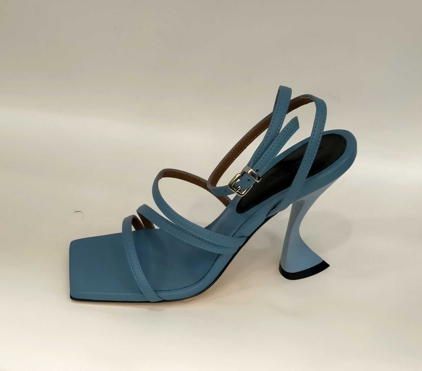 Sandali LONIGRO in pelle blu zaffiro