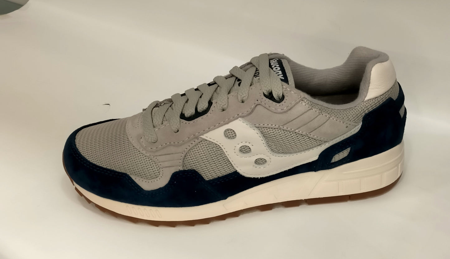 Sneakers SAUCONY SHADOW 5000 uomo in tessuto grigio camoscio blu