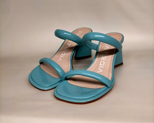 Sandali STRATEGIA A5170 in pelle celeste