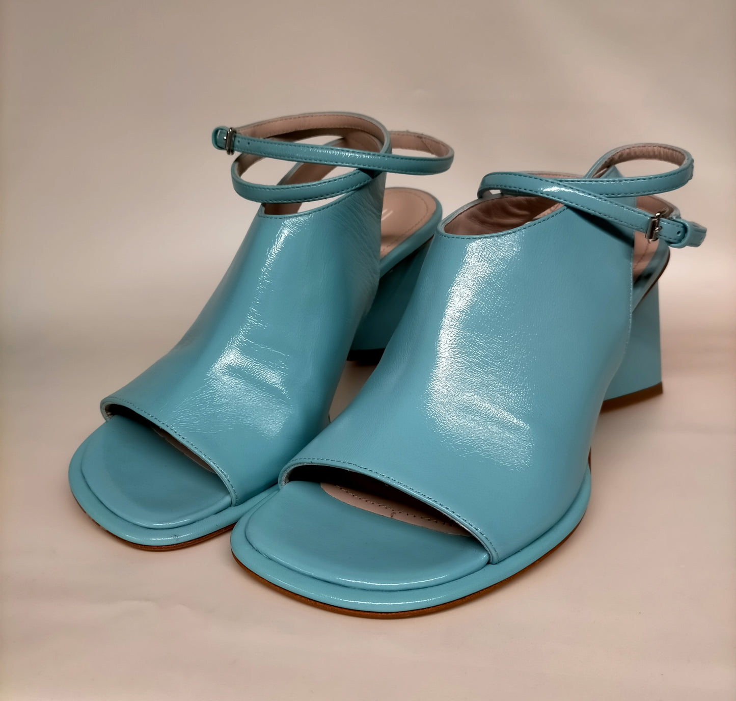 Sandali STRATEGIA A5173 in pelle celeste