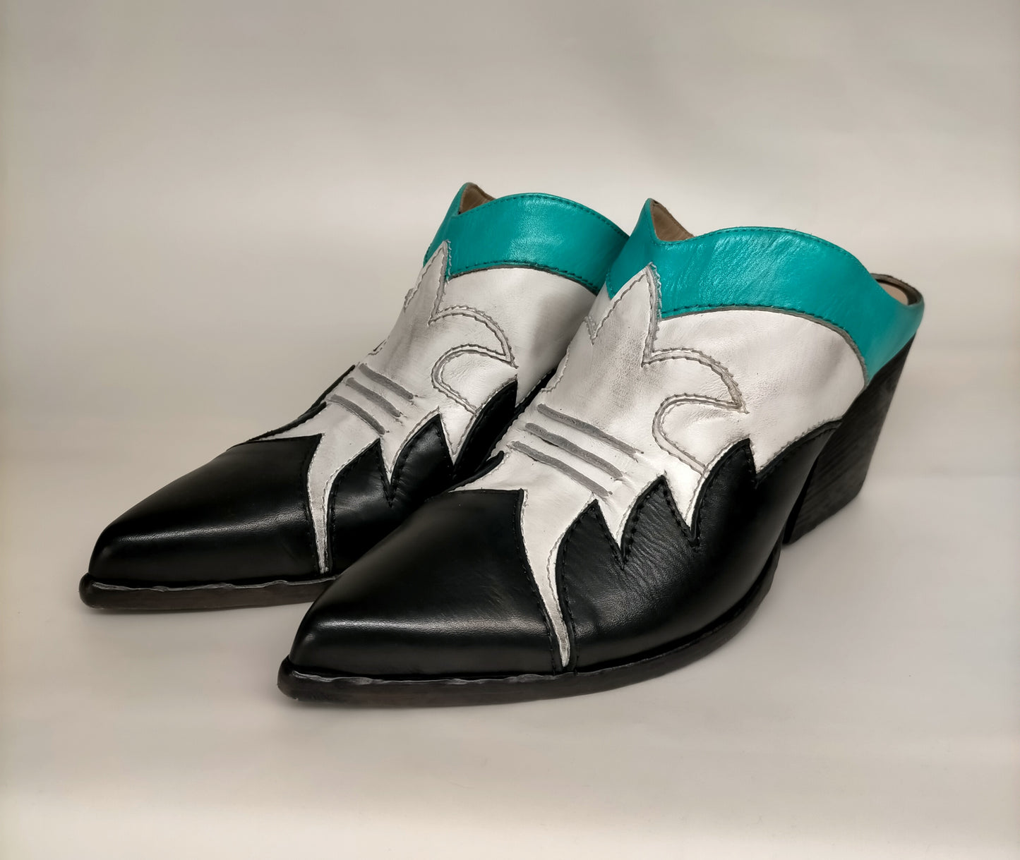 Sabot texani ELENA IACHI E2006 in pelle multicolor