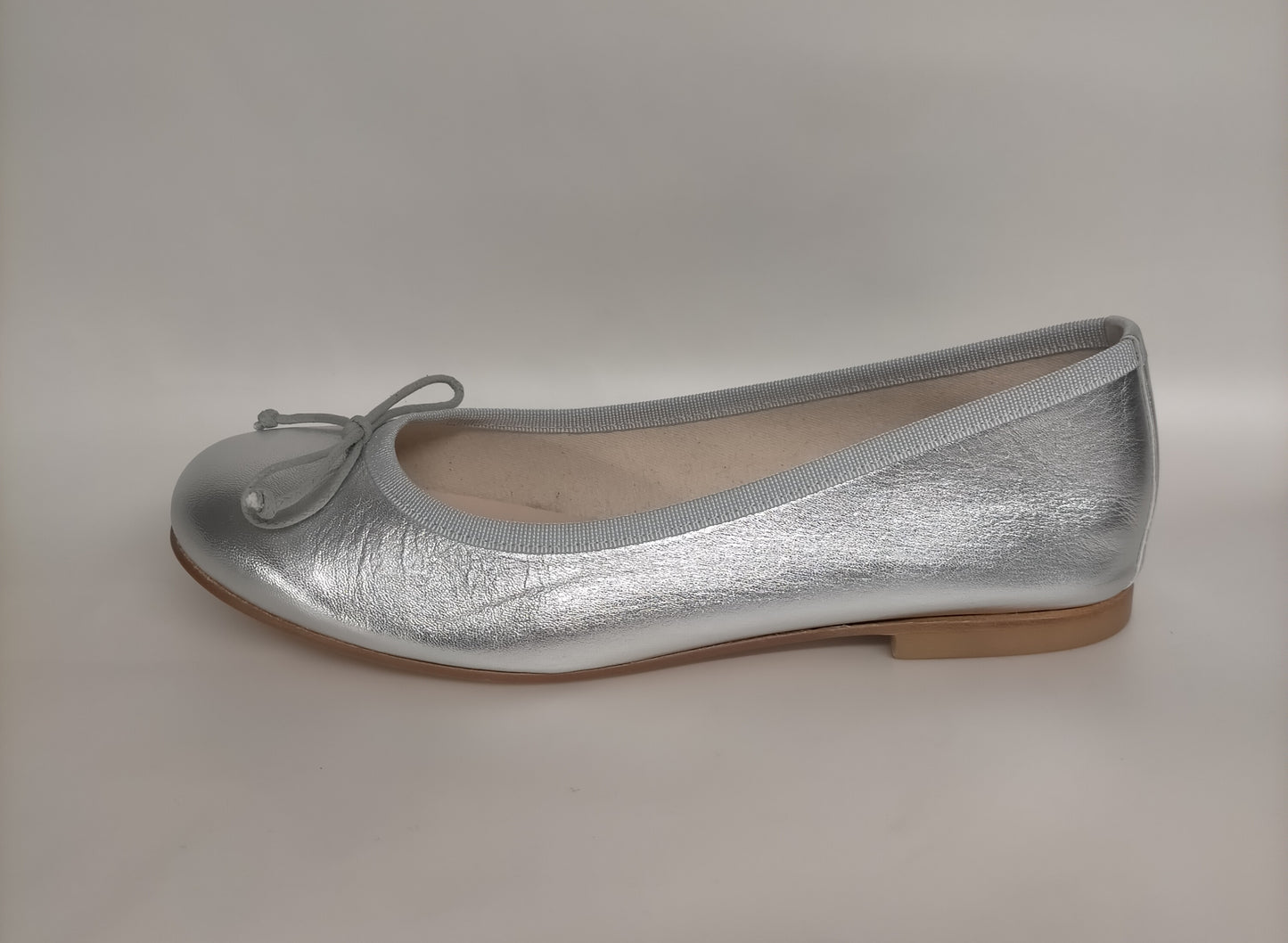 Ballerine LONIGRO in pelle argento