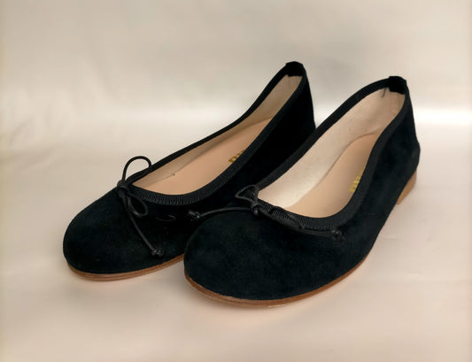 Ballerine LONIGRO in camoscio nero
