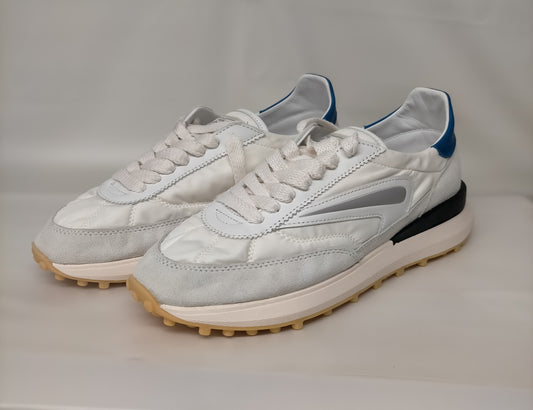 Sneakers uomo D.A.T.E. ATHLETA NYLON WHITE BLUETTE - COLLEZIONE EST. 2025