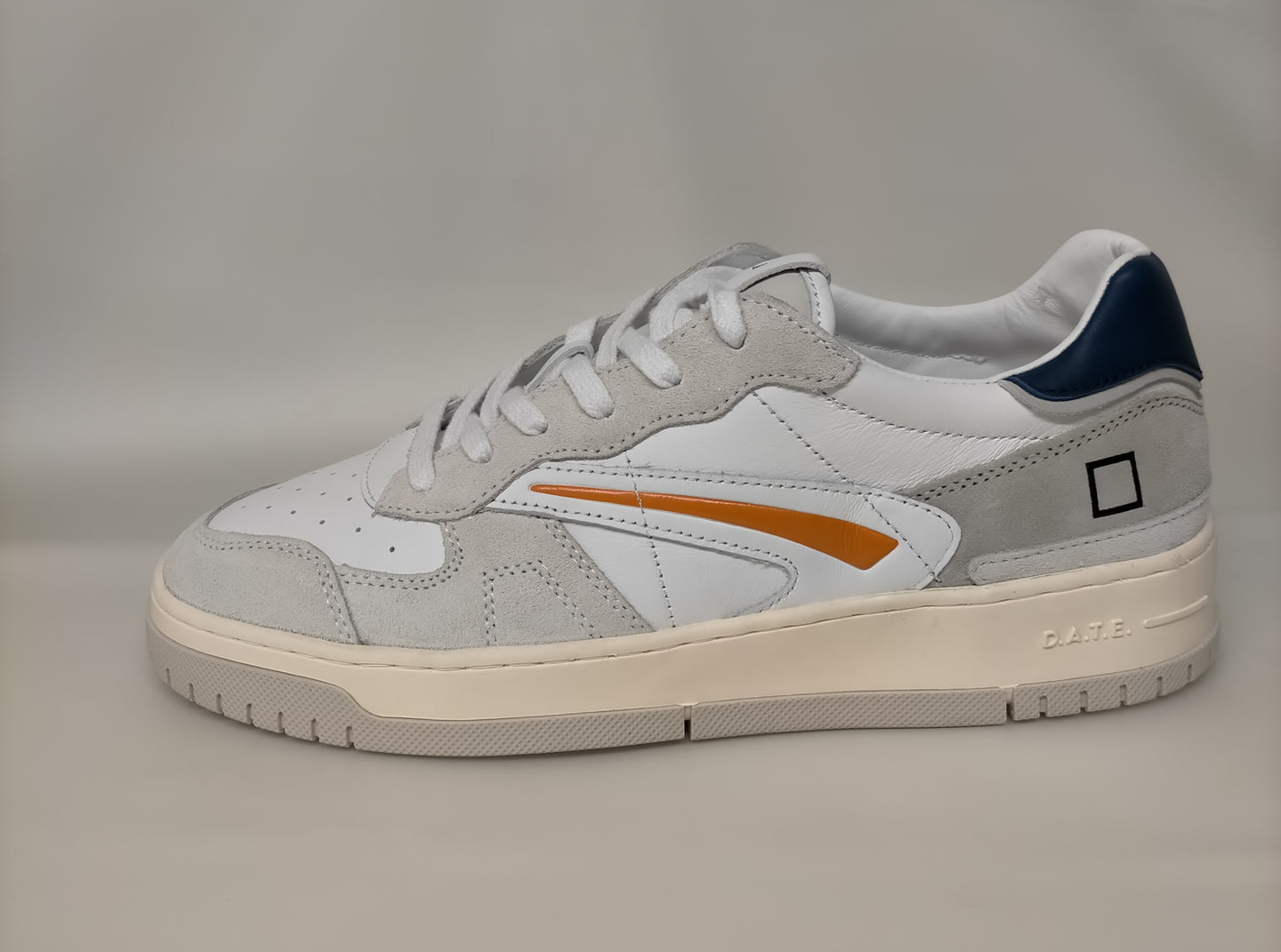 Sneakers uomo D.A.T.E. TORNEO PURE SOFT WHITE BLUE - COLLEZIONE EST. 2025