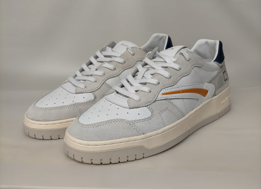 Sneakers uomo D.A.T.E. TORNEO PURE SOFT WHITE BLUE - COLLEZIONE EST. 2025