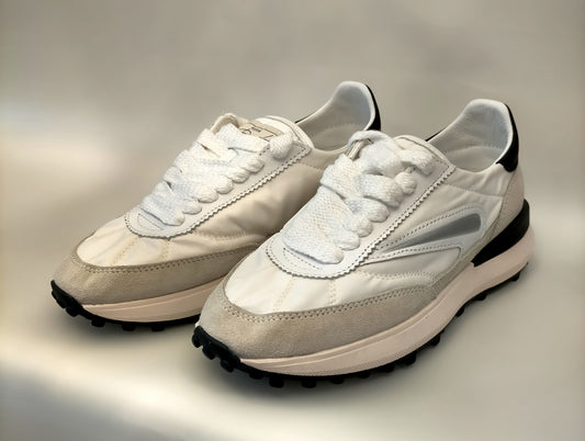 Sneaker D.A.T.E. ATHLETA NYLON WHITE-BLACK