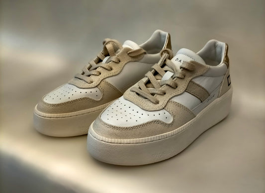 Sneakers D.A.T.E. COURT PLATFORM COLORED BEIGE